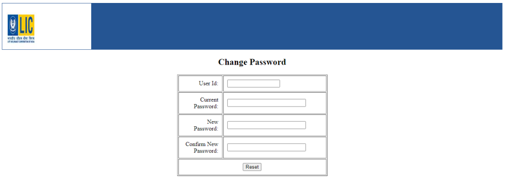 change password