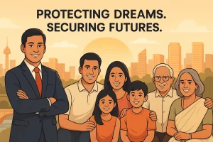 LIC agent securing families in Gurgaon